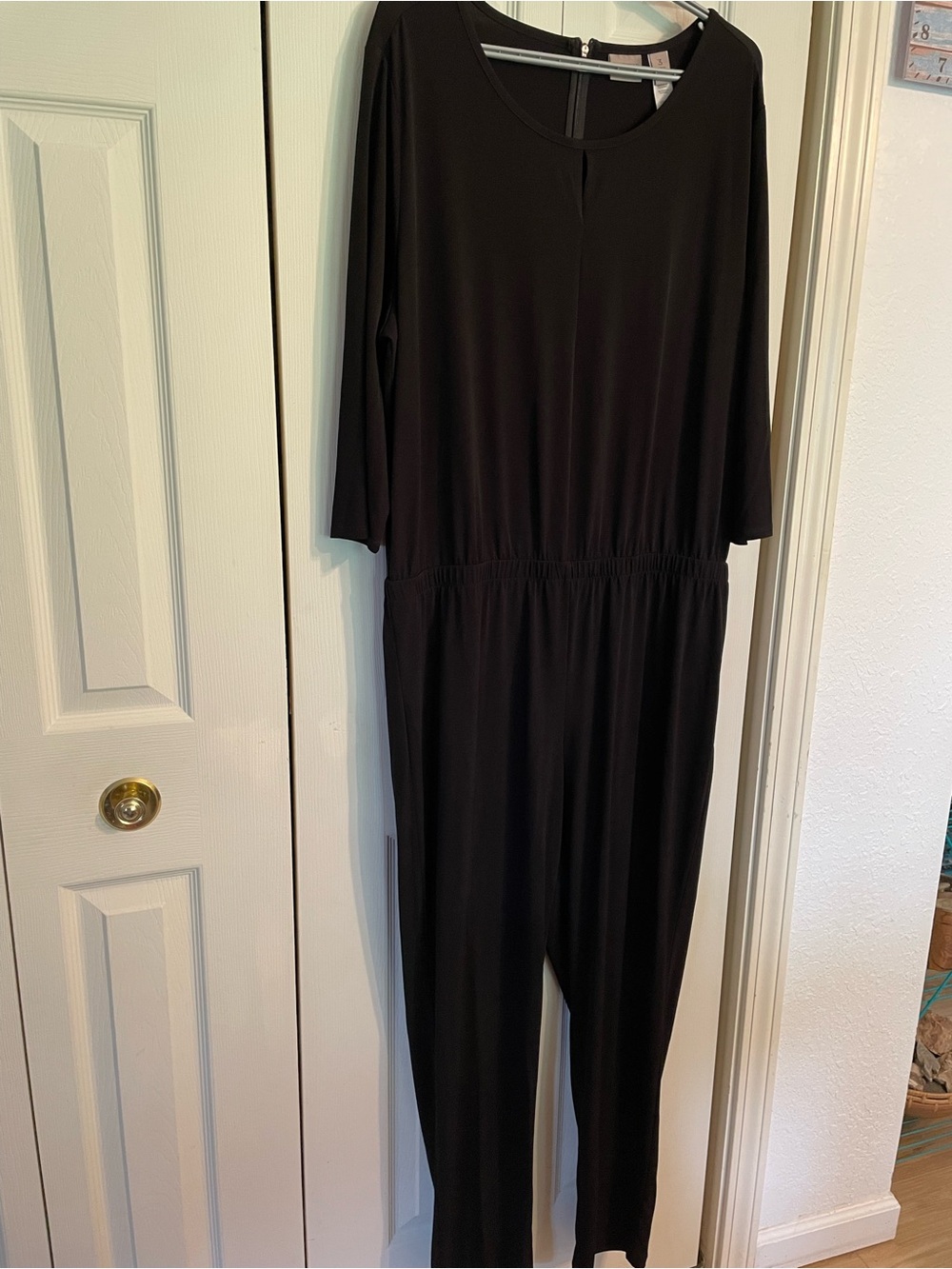 Chico's Black Long Sleeve Jumpsuit